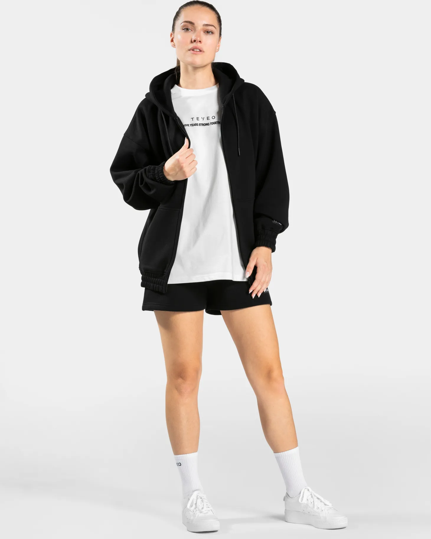 Discount Anniversary Oversized Zip Jacke Women "" Damen Hoodies & Jacken