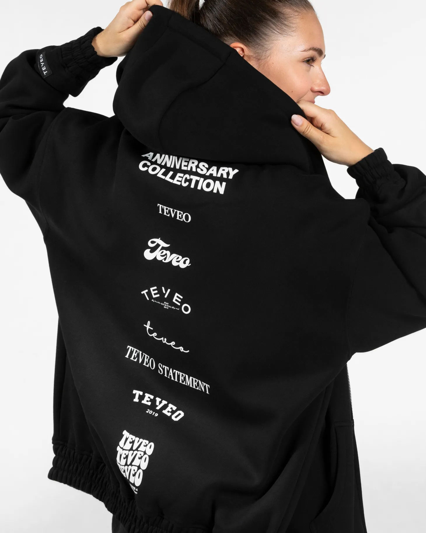 Discount Anniversary Oversized Zip Jacke Women "" Damen Hoodies & Jacken