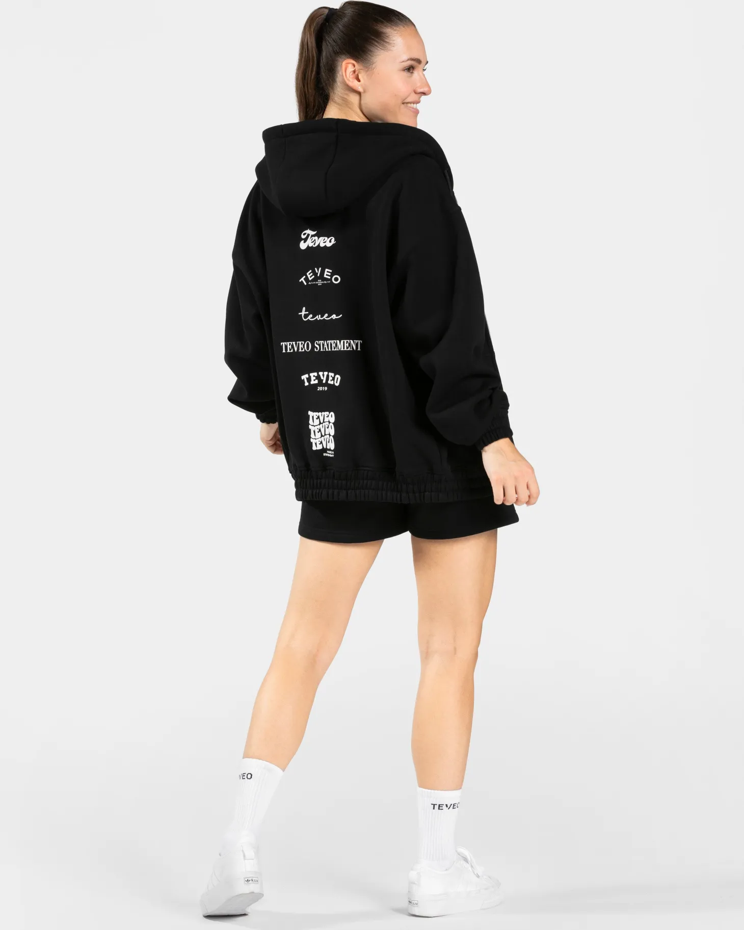 Discount Anniversary Oversized Zip Jacke Women "" Damen Hoodies & Jacken