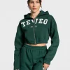 Hot College Zip Hoodie "" Damen Hoodies & Jacken