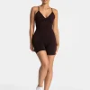 New Essence V-Back Covert Scrunch Short Jumpsuit "" Damen Jumpsuits