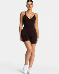 New Essence V-Back Covert Scrunch Short Jumpsuit "" Damen Jumpsuits