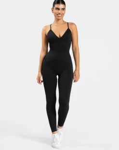 Shop Essence V-Back Covert Scrunch Jumpsuit "" Damen Jumpsuits
