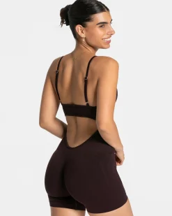 New Essence V-Back Covert Scrunch Short Jumpsuit "" Damen Jumpsuits