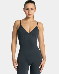 Shop Essence V-Back Covert Scrunch Jumpsuit "" Damen Jumpsuits
