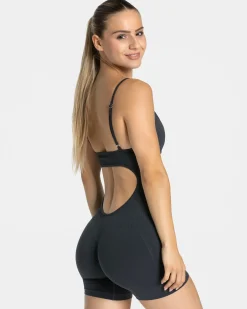 Best Sale Essence V-Back Covert Scrunch Short Jumpsuit "" Damen Jumpsuits