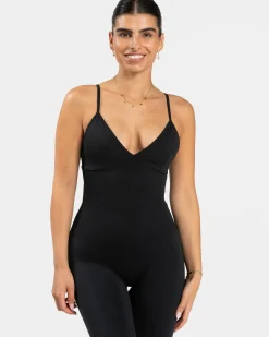 Shop Essence V-Back Covert Scrunch Jumpsuit "" Damen Jumpsuits