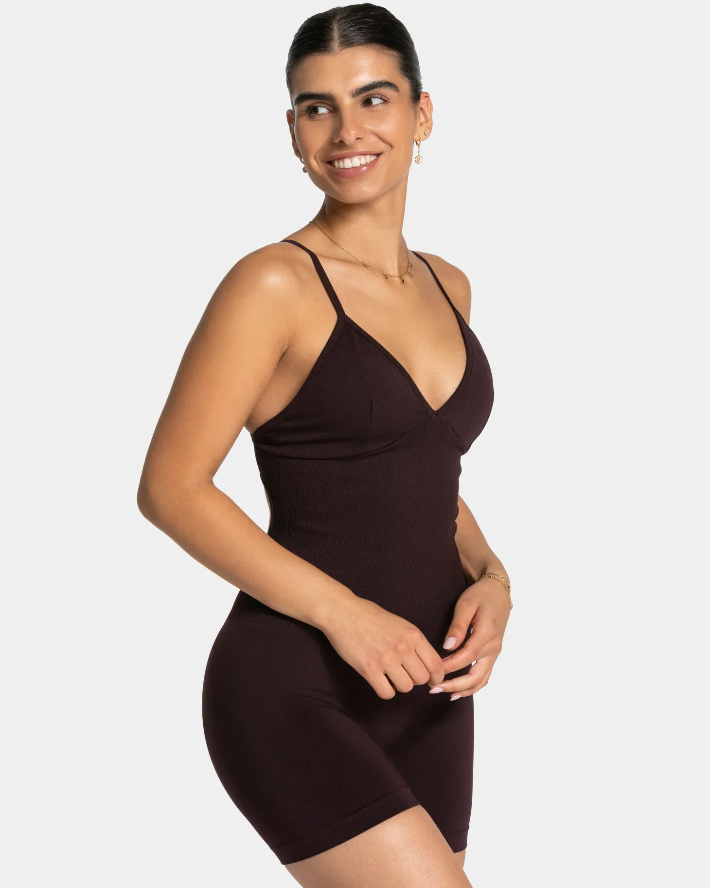 New Essence V-Back Covert Scrunch Short Jumpsuit "" Damen Jumpsuits