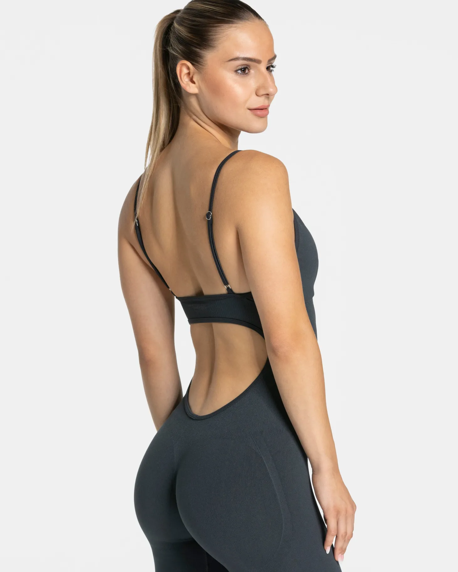 Shop Essence V-Back Covert Scrunch Jumpsuit "" Damen Jumpsuits