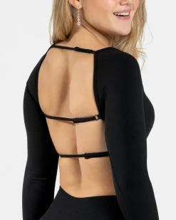 Clearance Femme Backless Longsleeve