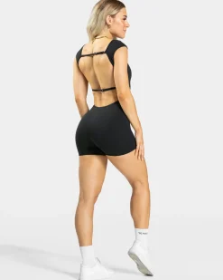Flash Sale Femme Backless Short Jumpsuit "" Damen Jumpsuits