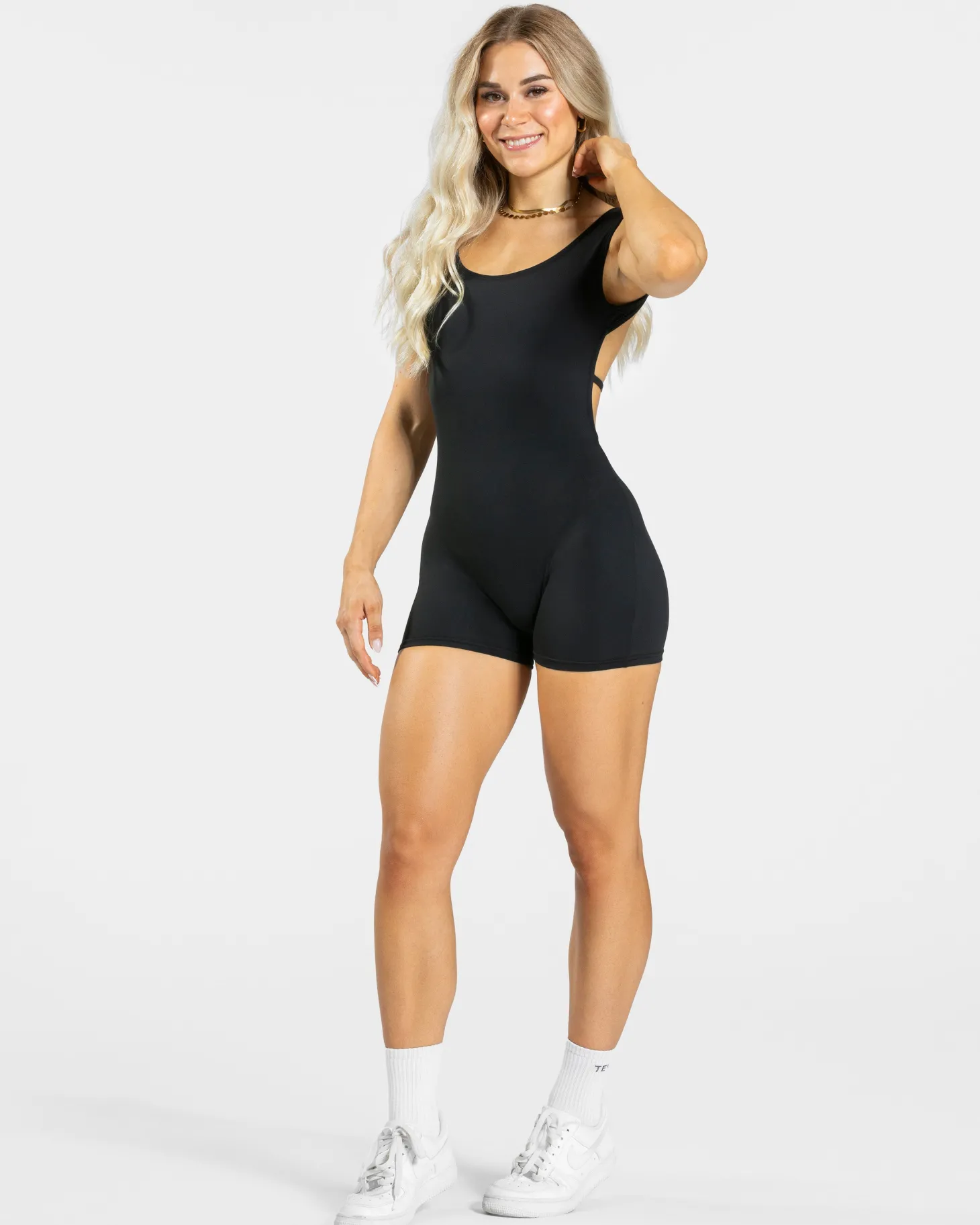 Flash Sale Femme Backless Short Jumpsuit "" Damen Jumpsuits
