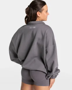 Fashion Femme Half Zip Sweater "" Damen Hoodies & Jacken