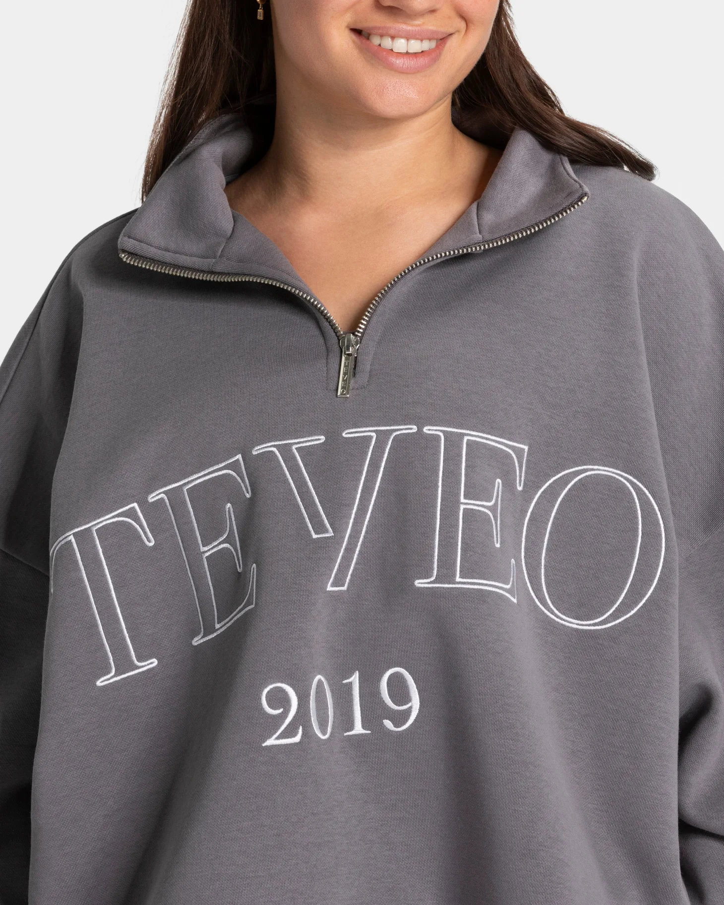 Fashion Femme Half Zip Sweater "" Damen Hoodies & Jacken