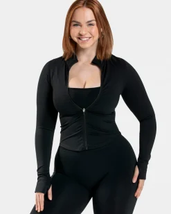 Sale Femme Shaping Zip Jacke "" Damen Longsleeves