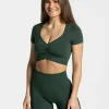 Best Focus Crop Top "" Damen T-shirts | Tops