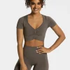 Outlet Focus Crop Top "" Damen T-shirts | Tops