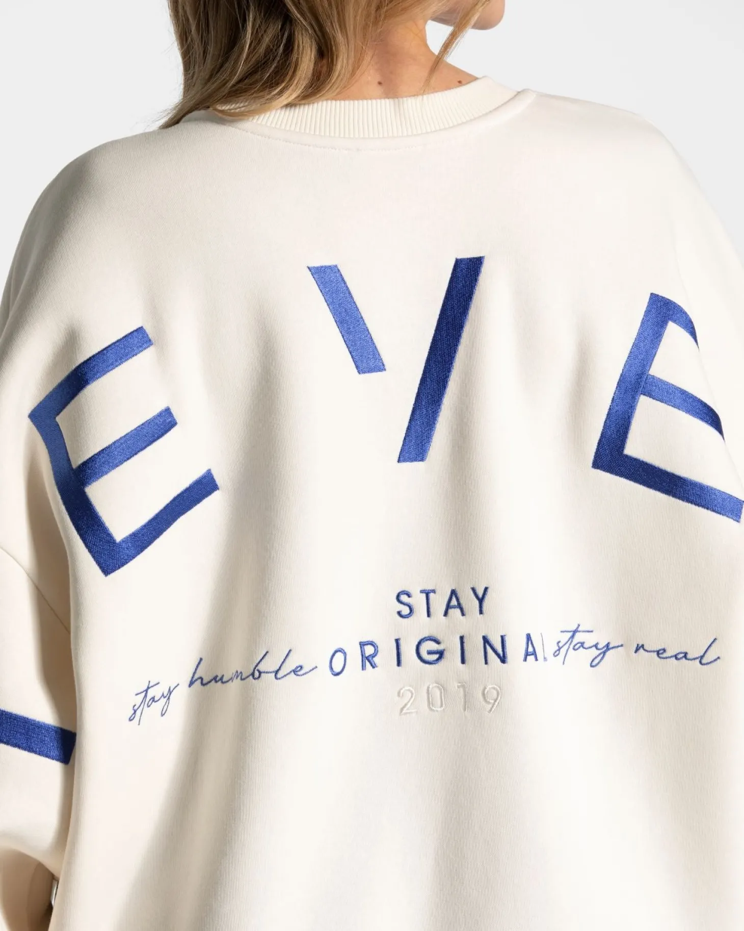 Sale Signature Oversized Sweater "Off White" Damen Hoodies & Jacken