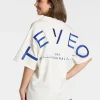 Shop Signature Oversized T-Shirt "Off White" Damen T-shirts