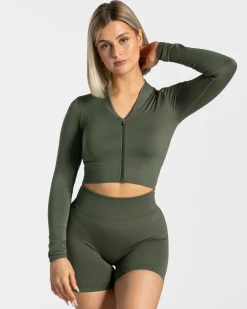 Outlet Statement Zip Jacke "" Damen Longsleeves