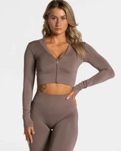 Cheap Statement Zip Jacke "" Damen Longsleeves