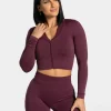 Flash Sale Statement Zip Jacke "" Damen Longsleeves