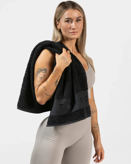 Best Fitness-Handtuch "Schwarz" Damen Fitness Zubehör | Fitness Zubehör