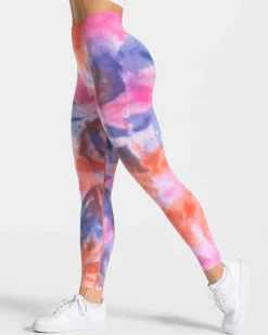 Outlet Tie Dye Scrunch Leggings "" Damen Leggings & Hosen