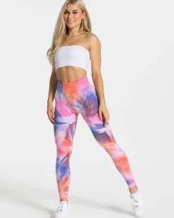 Outlet Tie Dye Scrunch Leggings 