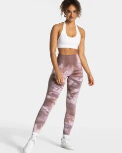 Cheap Tie Dye Scrunch Leggings 