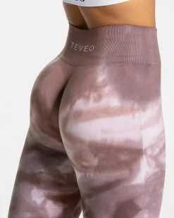 Cheap Tie Dye Scrunch Leggings 
