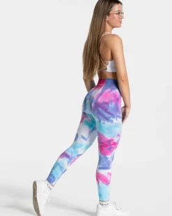 Hot Tie Dye Scrunch Leggings